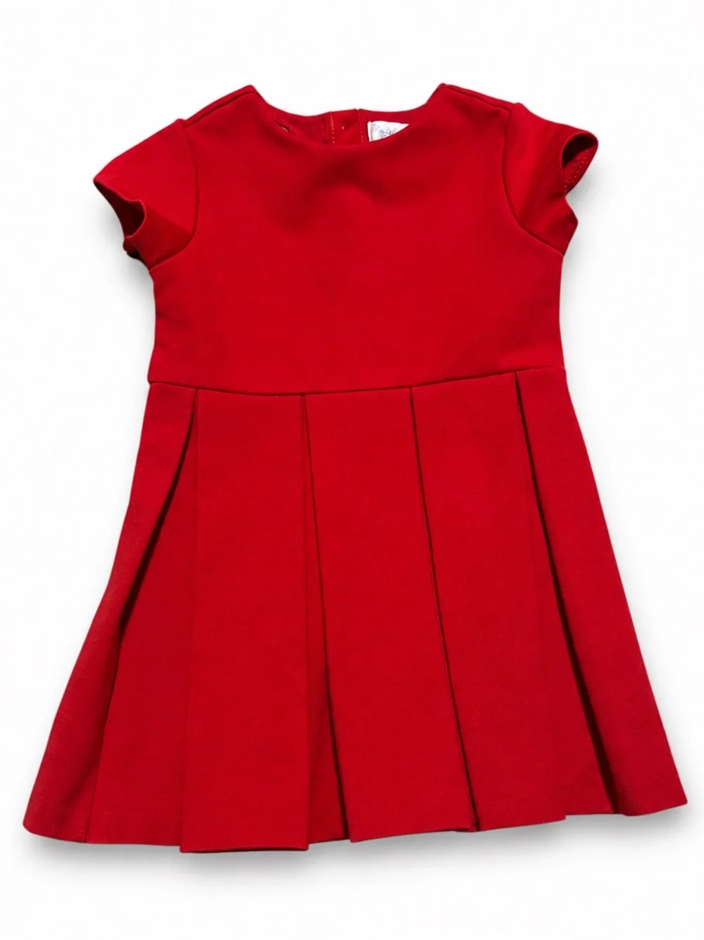 Ralph Lauren Baby Girls Red Pleated Dress 12M Holiday Christmas